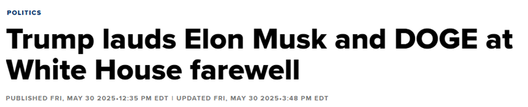 Elon Musk Departs DOGE, Focuses on Leading His Ventures